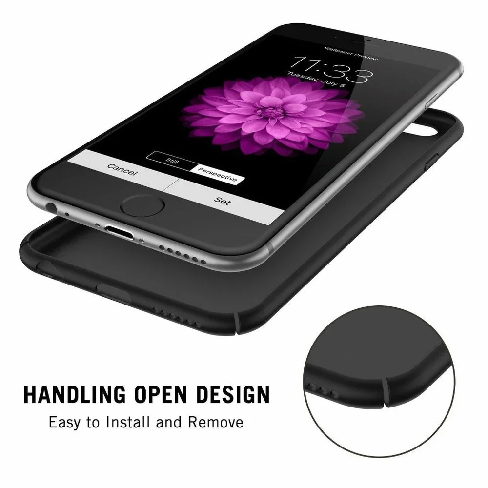 NEW iPhone 6 6S Plus Case Cover Matte Black Slim